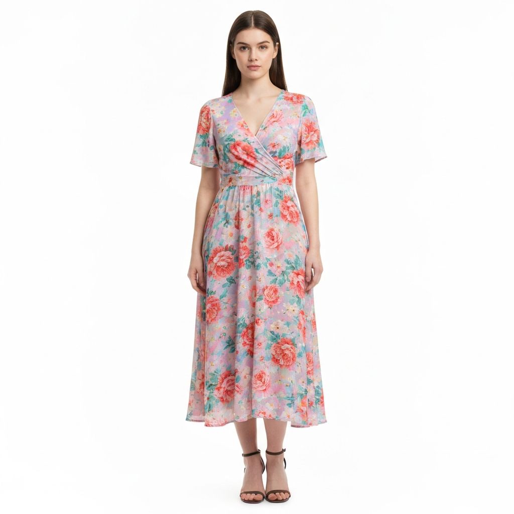 Floral Print Midi Dress